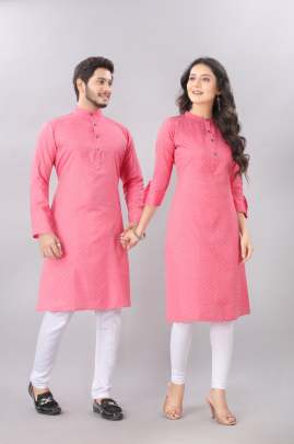  Baby pink  Kurta kurti  Buy Matching Dress For couple Indian