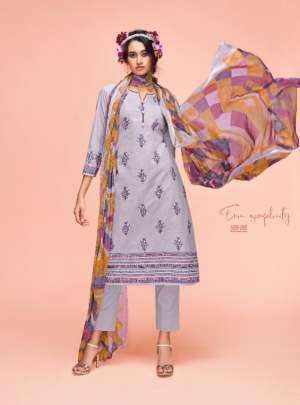 Belliza Ahalya Catalog Casual Wear Summer Cotton Printed Ladies Dress Materials 