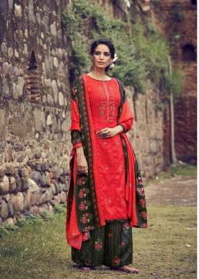 Belliza  Simora Pashmina Print With Embroidery Work Dress Material Catalog