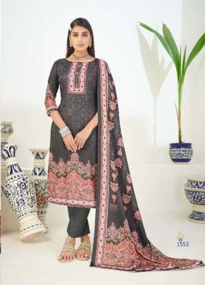 Bipson Hasrat Pashmina Digital Print Dress Material Catalog 