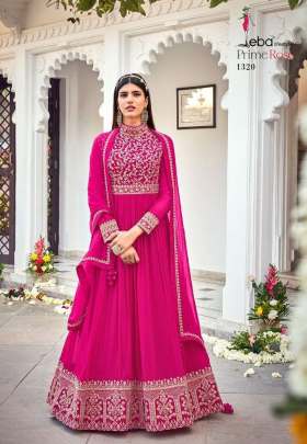 Eba Lifestyle Prime Rose Vol 3 Pure Georgette With Heavy Embroidery Anarkali Suits Catalog 