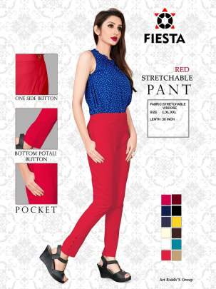 Fiesta Pant vol 1 Stylist Viscose Stratchable Bottom Wear catalog 