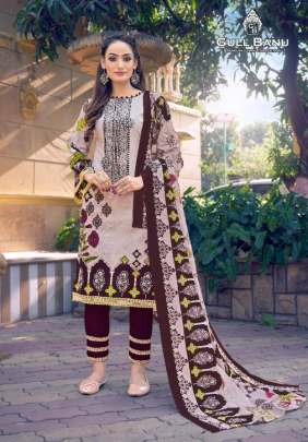 Gull Ahmed Gull Banu vol 3 Lawn cotton with fancy print Buy Ladies Cotton Dress Materials