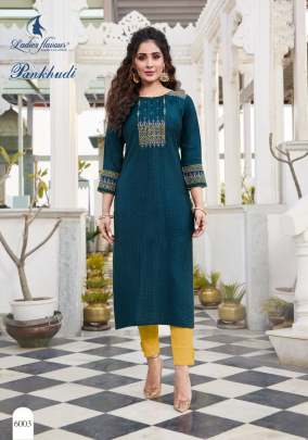 Ladies Flavour Pankhudi catalog  Viscose Rayon Kurtis For Casual Wear