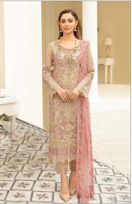 Noor Rangoon  vol 3  catalog Georgette Heavy Embroidery  Pakistani Salwar suits
