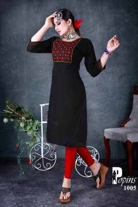 Popins Casual Wear  Kurti Collection