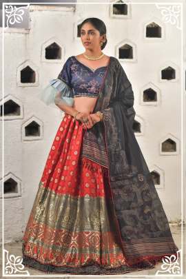 Peafowl Vol 79 Banarasi Art Silk Women Wear Bridal Lehangas collction 