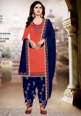 Ramdev presents  Avani Patiyla Designer Dress Material