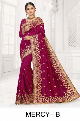 Ranjna  mercy heavy diamond designer saree collection 