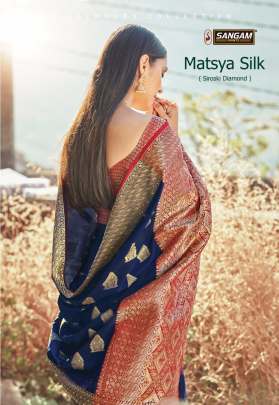 Sangam Matsya Silk Festive Wear Silk Sarees Collection