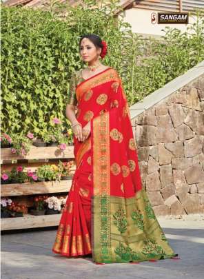 Sangam  presents  Manjari Silk Festive Wear Silk Sarees Collection
