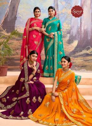 Saroj Paresnts Kangana Festive Wear  Silk Sarees Collection