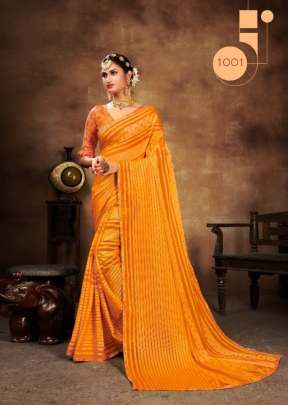 Saroj Shannu Fancy Wear Georgette Saree Catalog 