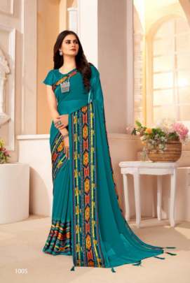 Saroj Suhani Soft Georgette Festive Wear Saree Catalog 