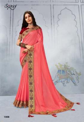 Saroj Swamini Soft Vichitra Silk Festive Wear Saree Collection