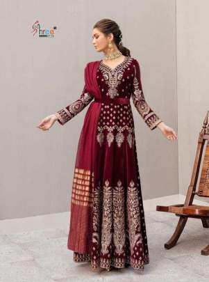 Shree Afrozeh Velvet Collection Velvet With Exclusive Embroidery Pakistani Suits catalog 