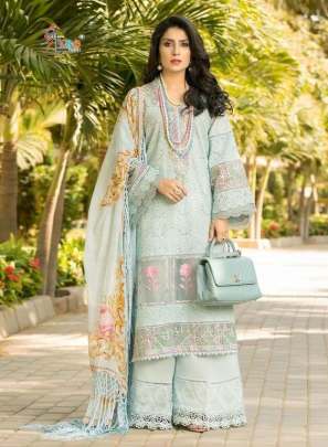 Shree Fab Anaya Lawn Collection Vol-4 Lawn Cotton With Work Pakistani Suits Catalog 
