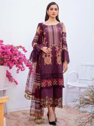Shree  Launching Zarkash Luxury Lawn Collection vol 1 Pakistani Salwar Suits 
