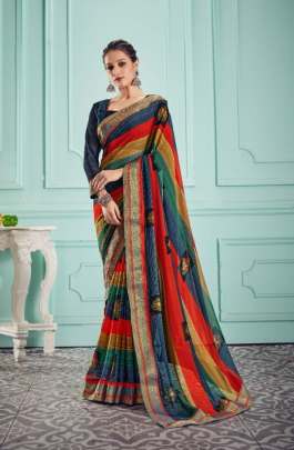 Ynf Traditional Georgette Catalog Casual Wear Georgette Printed Sarees 