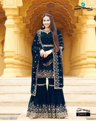 Your Choice Zaraa  vol 7 Georgette Wear Embroidery Salwar suits catalog 