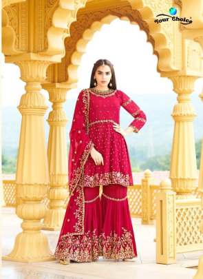 Your Choice Zaraa  vol 8 Georgette  Embroidery Salwar suits  catalog 