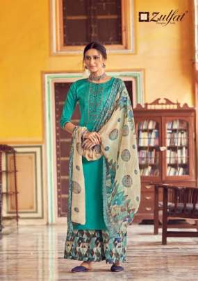 Zulfat Simran Vol 2 Beautiful Cotton Embroidery Dress Materials Catalog