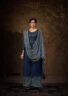 Zulfat Sohni  vol 7 Beautiful  Embridery pashmina Dress Material catalog 