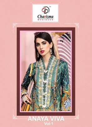 Charizma Anaya Viva 1  Cotton Pakistani Suits Collection