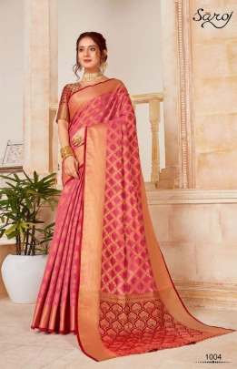 Saroj Presents Pushpanjali Festive Wear Banarasi Saree Collection