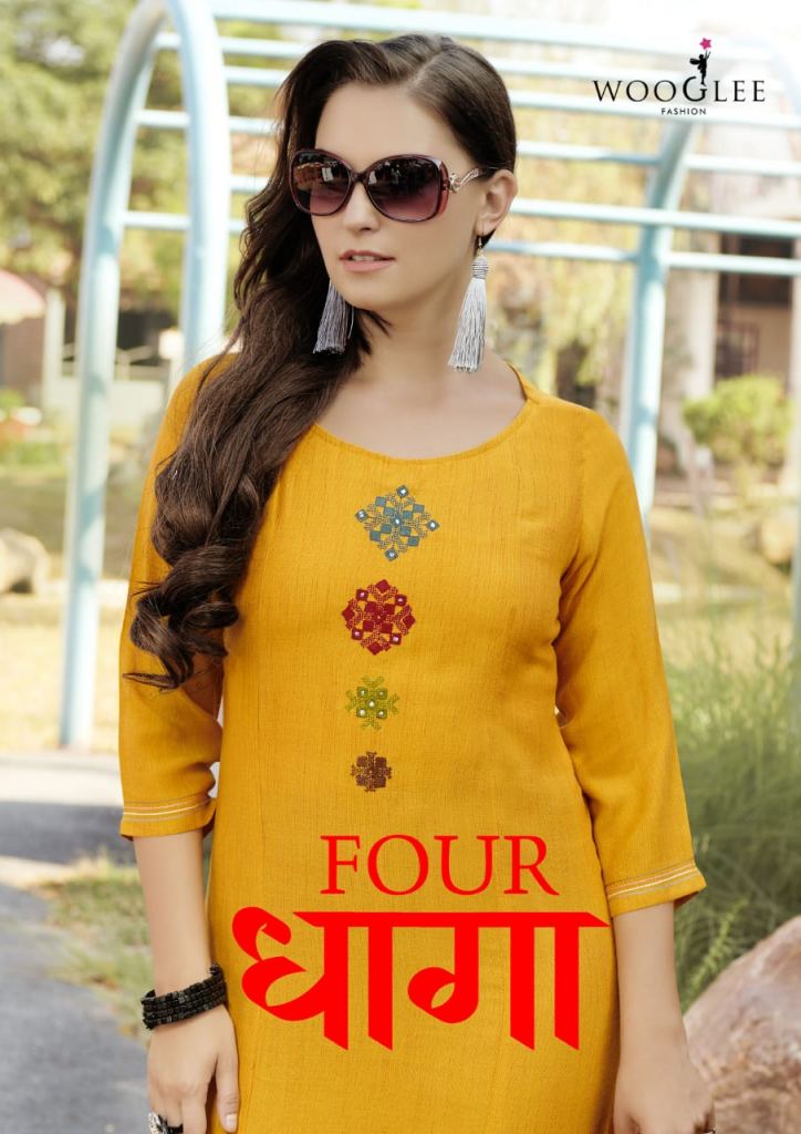 Wooglee Present Four dhaga Kurtis Catalogue