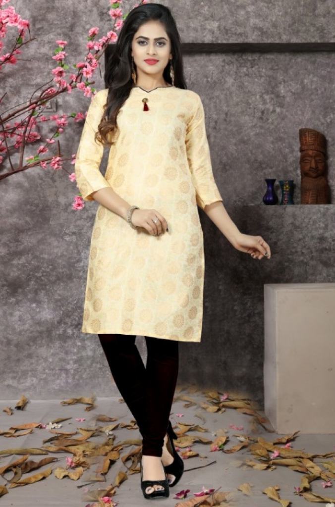 yellow color kurti